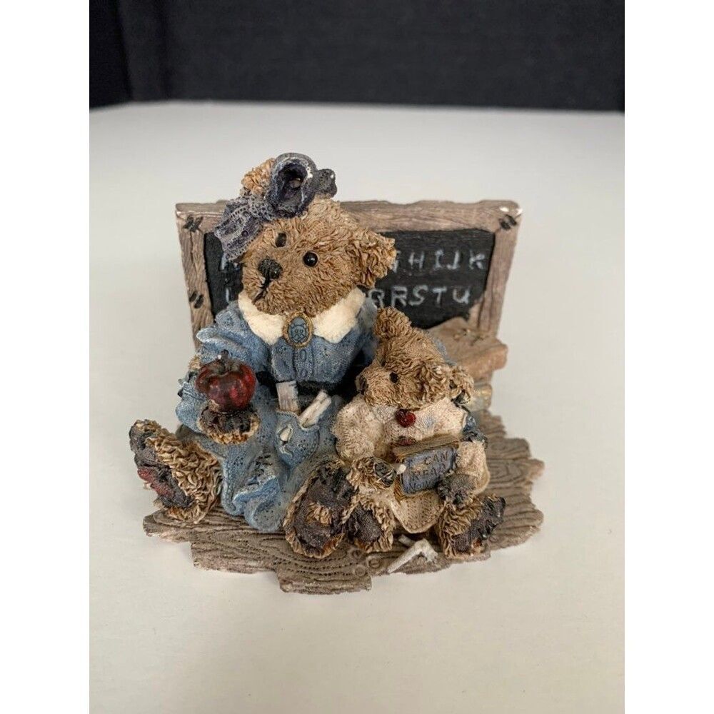 BOYDS BEARS & FRIENDS STYLE 2259 MISS BRUIN & BAILEY TEACHER BEAR 1994 VINTAGE f